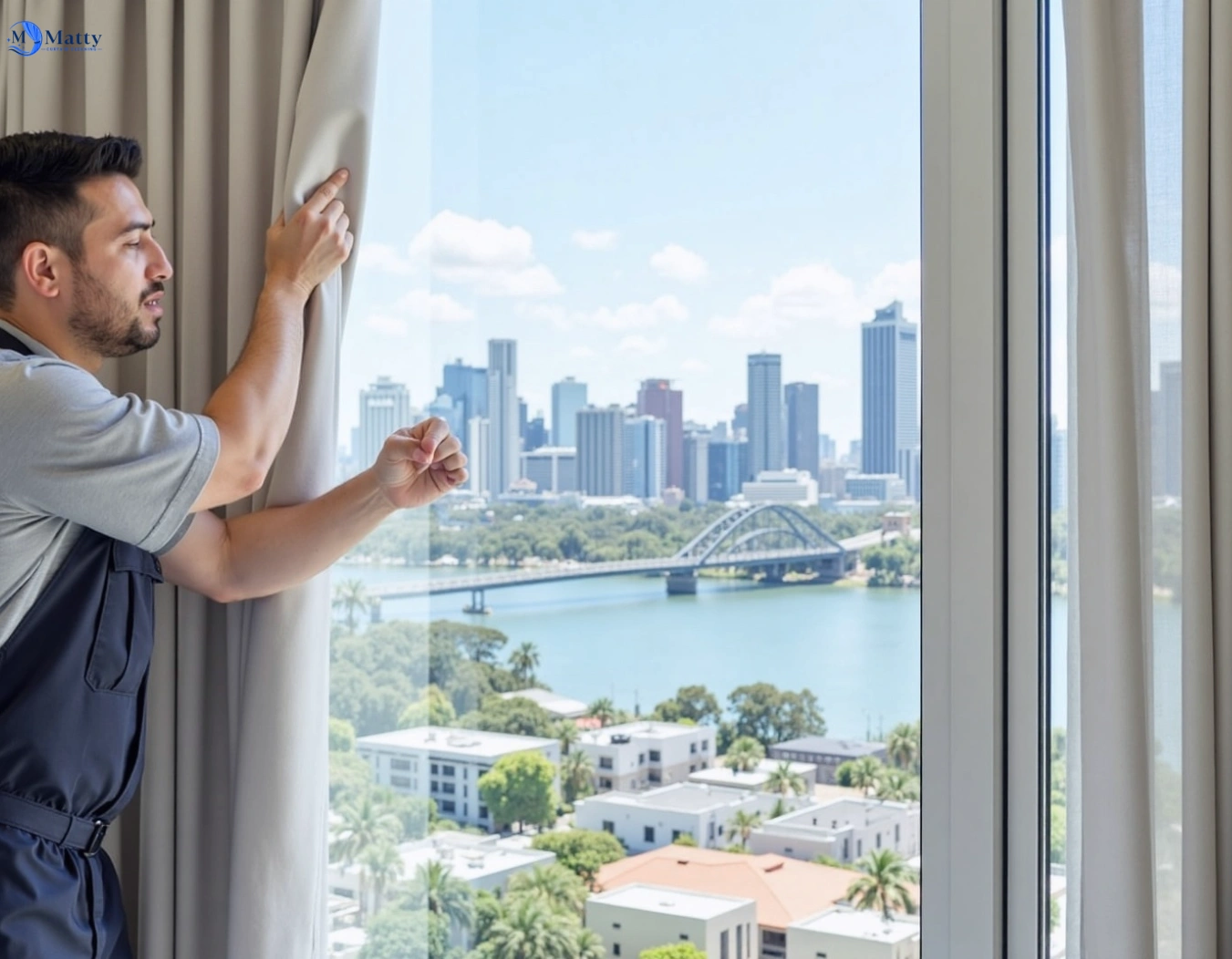 Professional curtain steam cleaning service bonshaw-vic QLD by Matty Curtain Cleaning